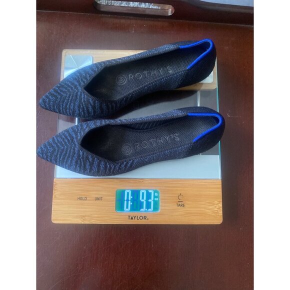 Rothy's Womens Size 5 Navy Blue Pointed Toe Flats VGUC - Picture 11 of 14
